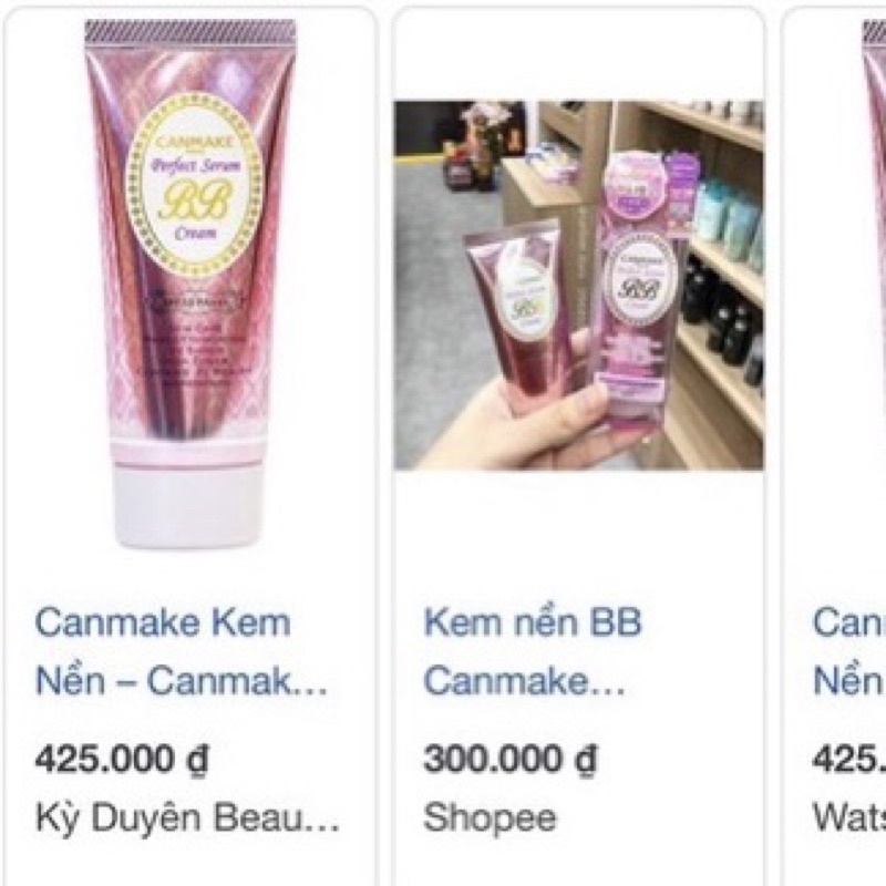 Kem nền dạng serum BB Cream Canmake Nhật Bàn