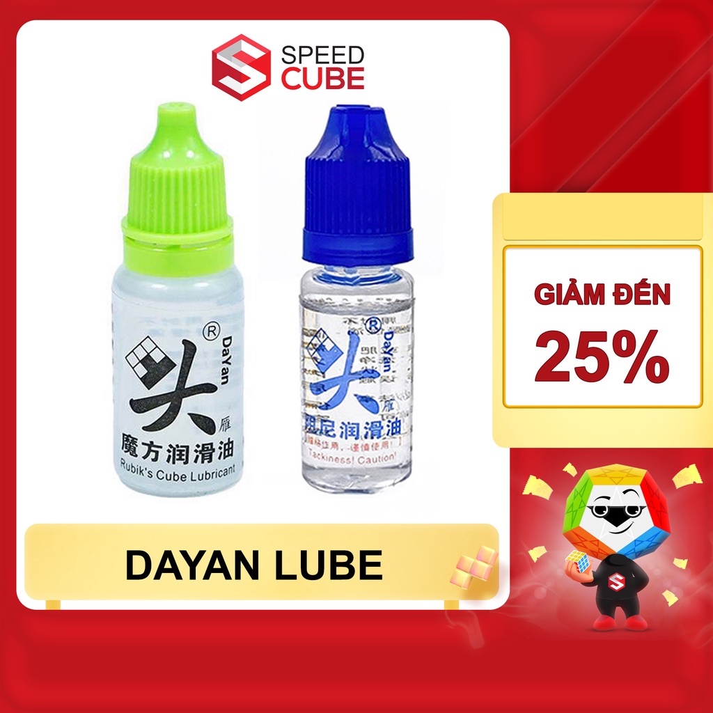 DaYan Standard Lube 10ml/ Tackiness Lube 10ml dầu bôi trơn rubik chính hãng - shop speed cube