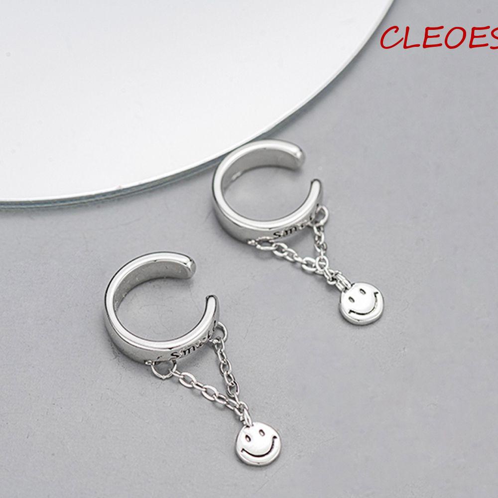 Khuyên Kẹp Vành Tai Màu Trơn Phong Cách Retro Thời Trang Dự Tiệc Cho Nam Và Nữ