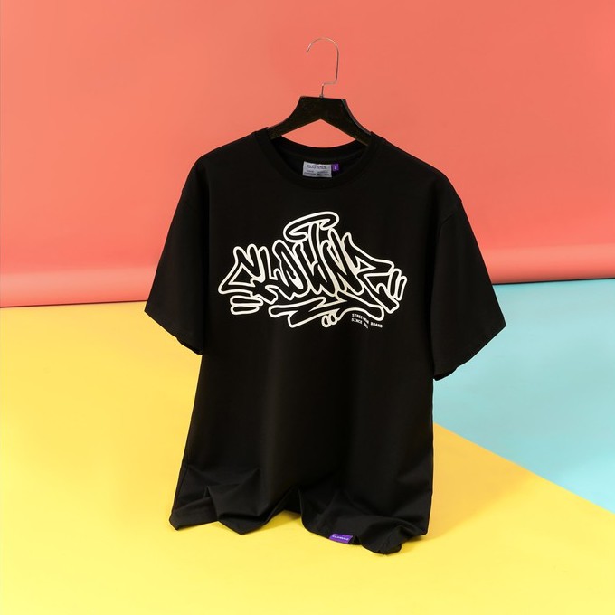 Áo thun tay lỡ local brand Clownz Graffiti Tag T-shirt chất cotton, form rộng unisex | BigBuy360 - bigbuy360.vn