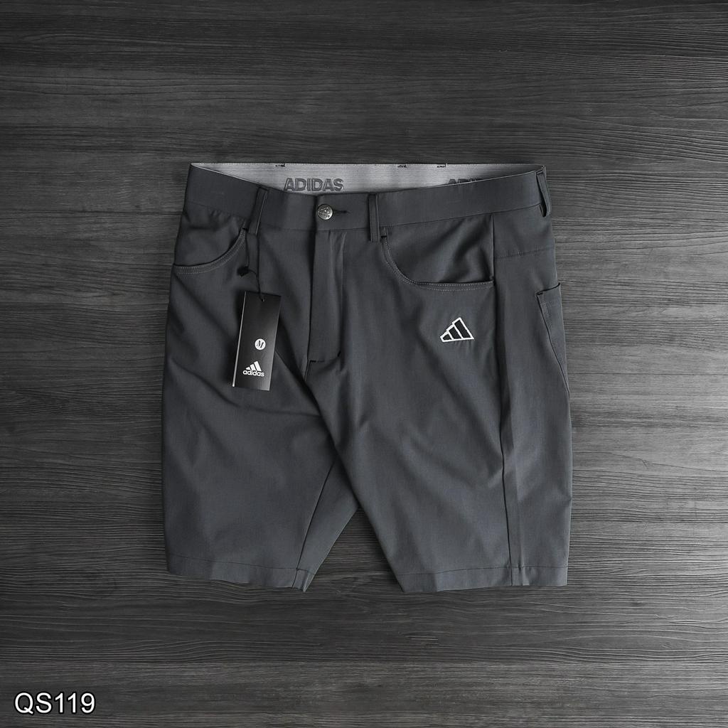 Quần Short Golf Xi Dãn Xịn QS119 Hãng Adidas Logo Thời Trang Nam VNXK
