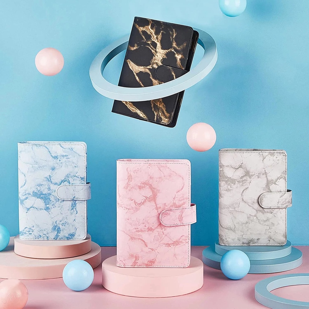 Sổ Tay A6 Bìa Da PU Có Thể Nạp Đầy Lại Tiện Dụng