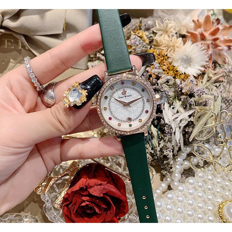 [Mã FAMAYFA2 giảm 10K đơn 50K] Đồng hồ nữ DACR Mashali hàng chính hãng dây da sang trọng | BigBuy360 - bigbuy360.vn
