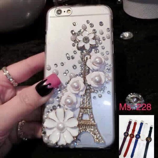 Ốp lưng handmade đính đá MS 228