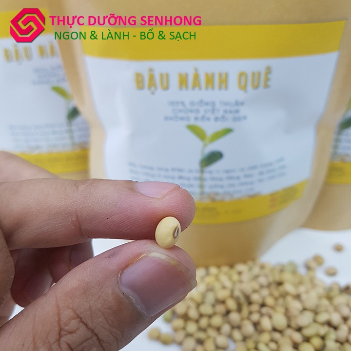 Đậu nành quê (500gr- Non GMO) Giống thuần chủng Việt Nam chuyên làm sữa đậu, làm natto