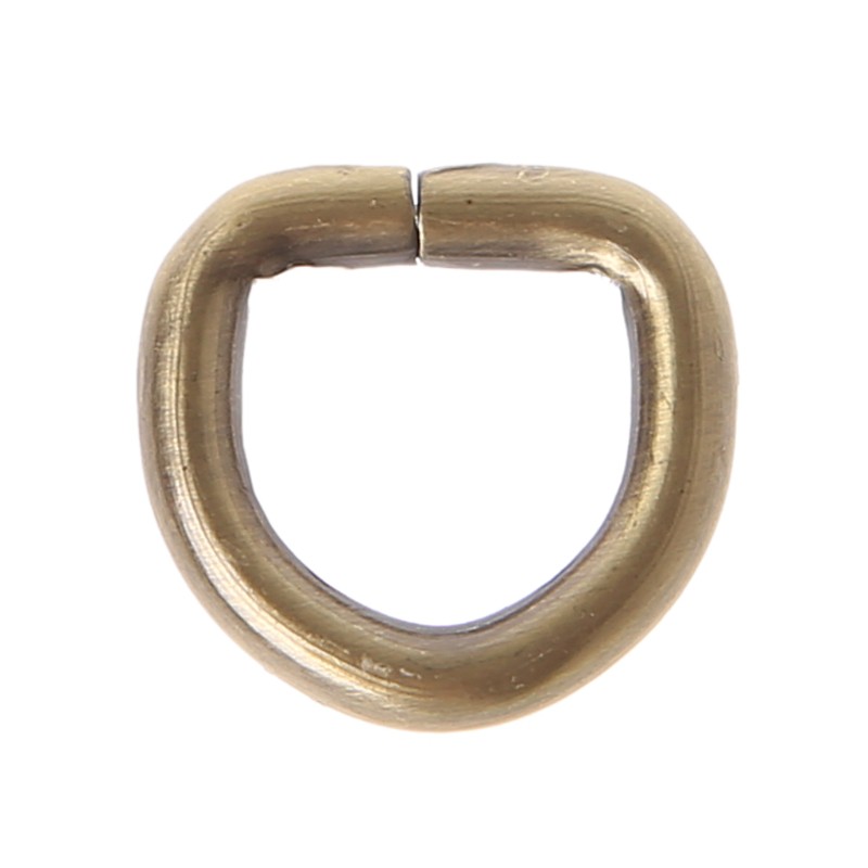 Set 10 Móc Khóa Dây Đeo Túi Xách Hình Chữ D Bằng Kim Loại 12mm