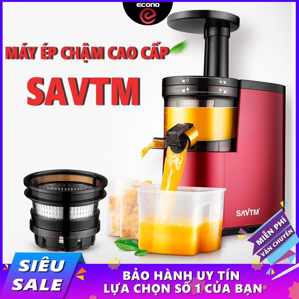 MÁY ÉP CHẬM ÉP TRÁI CÂY SATVM JE07 VẮT KIỆT BÃ [BẢO HÀNH 6 THÁNG]