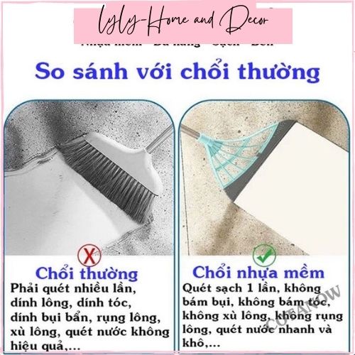 Chổi quét nhà đa năng có gạt nước- chổi quét nhanh chóng, sạch sẽ-Lyly