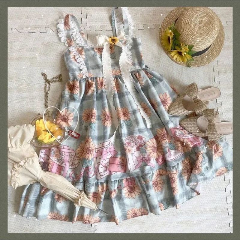 ĐẦM LOLITA HOA HƯỚNG DƯƠNG🏵️Có ảnh thật