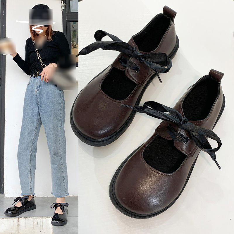 Giày Búp Bê Đế Bệt Mary Jane Phong Cách Lolita Nhật Bản Tinh Tế | BigBuy360 - bigbuy360.vn