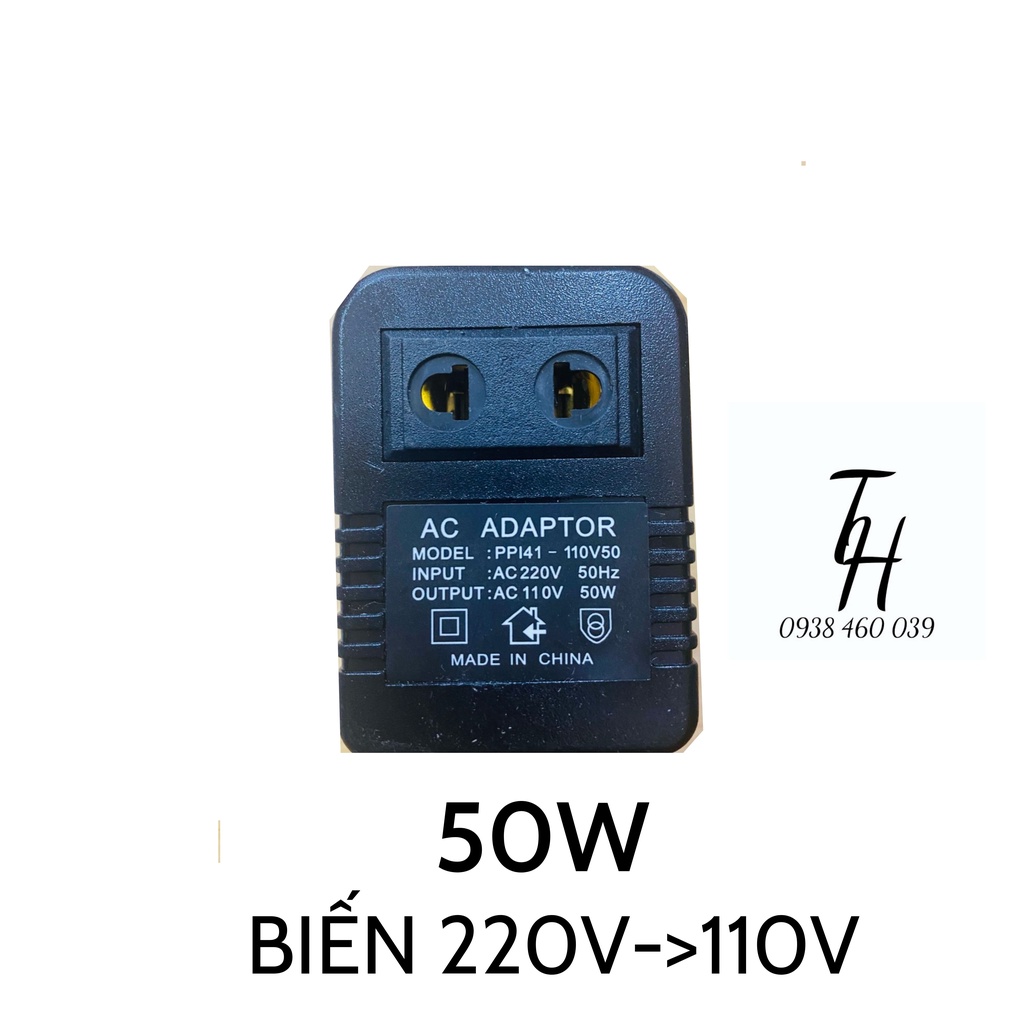 Biến áp-biến thế- đổi điện 220v ra 110v - 50w