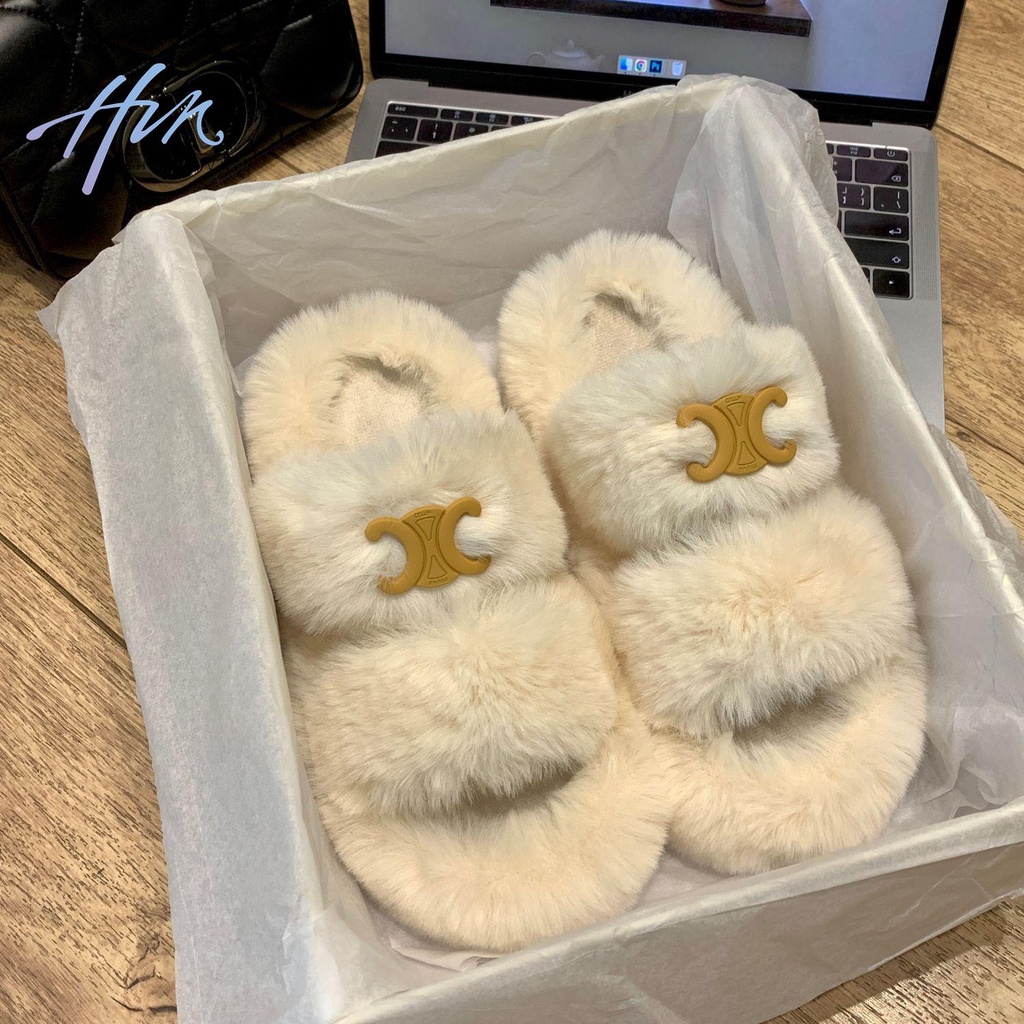 Dép Bông Cotton Đế Dày Thời Trang Thu Đông 2022 Mới Cho Nữ