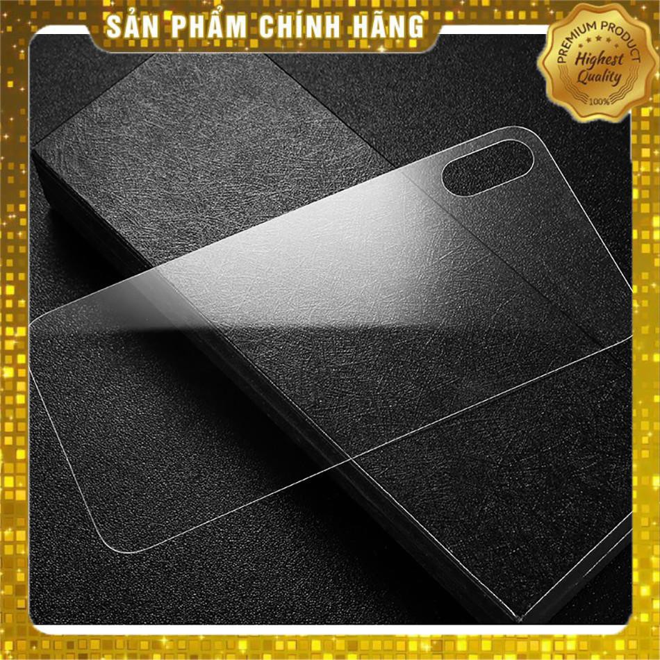 Miếng dán kính cường lực mặt sau lưng cho iPhone XS MAX chính hãng BASEUS (mỏng 0.3mm, Full Glass, Full HD, Phủ Nano)