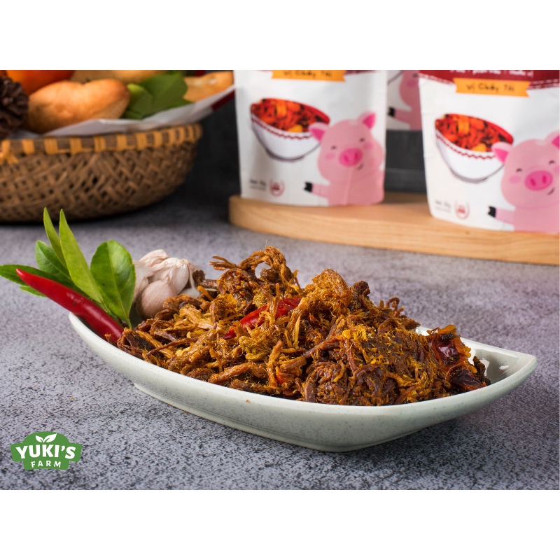 Khô Heo Cháy Tỏi 125g YUKI FARM - Thực Phẩm Sấy Khô Heo Khô Gà Ngon Giòn Chuẩn Vị - Đồ Ăn Vặt Việt Nam Chất Lượng Cao | BigBuy360 - bigbuy360.vn