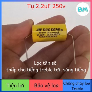 TỤ LOA TREBLE - 1.5uF 2.2uF 3.3uF 4.7uF 250V - TỤ PHÂN TẦN LOA TRÉP