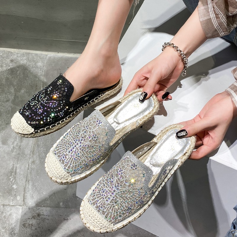 S05 _Giày sục đế cói Big Size_ Hàng Có Sẵn (Size 40➡️43)