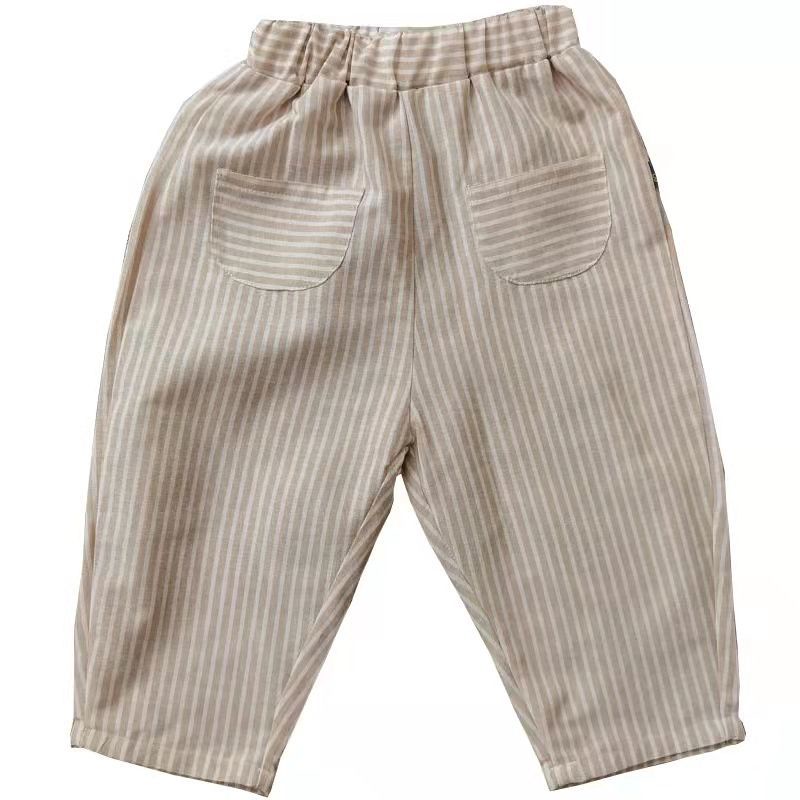 [Babycat] Hàng Có Sẵn Quần Vải Cotton Lanh Mỏng Chống Muỗi Phong Cách Nhật Hàn Nhật Bản Thời Trang Mùa Xuân Hè Giản Dị Tươi Mới Cho Trẻ Em