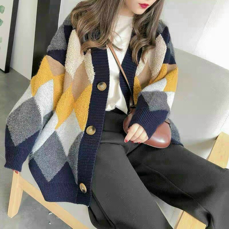 [ÁO CHOÀNG] Áo khoác len Cadigan lông thỏ phong cách Hàn Quốc freesize cho nữ | BigBuy360 - bigbuy360.vn