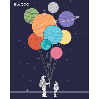 Tranh Tô Màu theo số Giấc Mơ Vũ Trụ T976