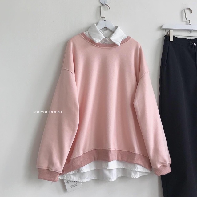 ÁO SWEATER BASIC TAY DÀI - ÁO UNISEX HOT