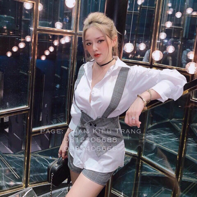 Bộ áo sơmi gile với quần