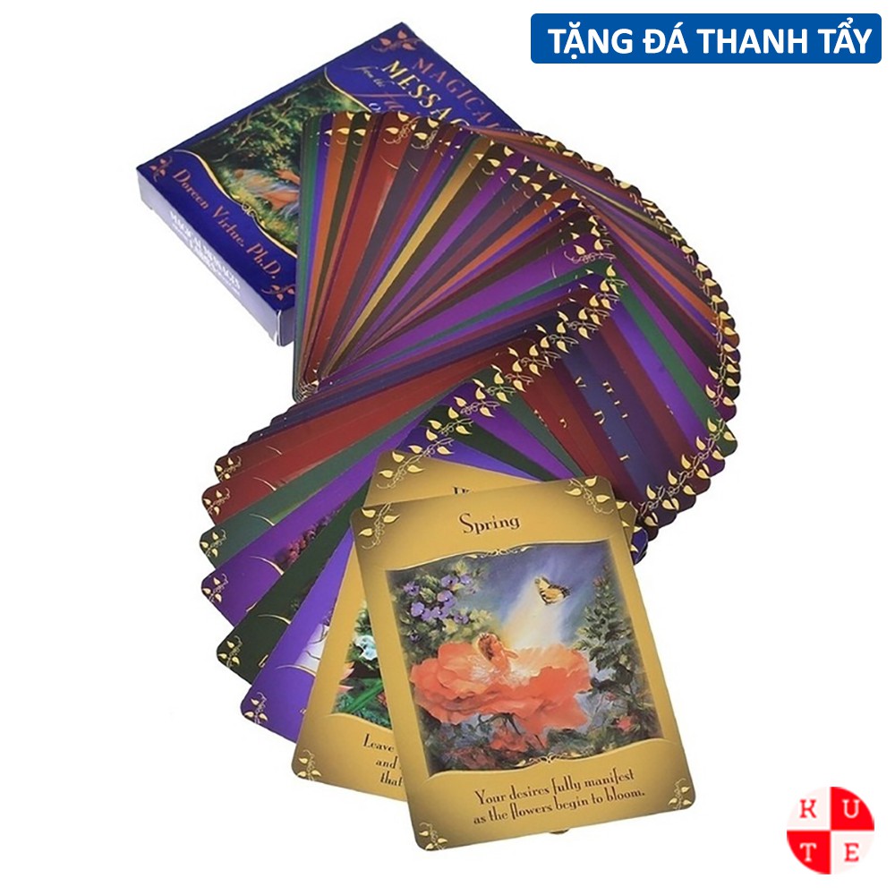 Bài Oracle Magical Message From Fairies 44 Lá Bài Tặng Đá Thanh Tẩy C172