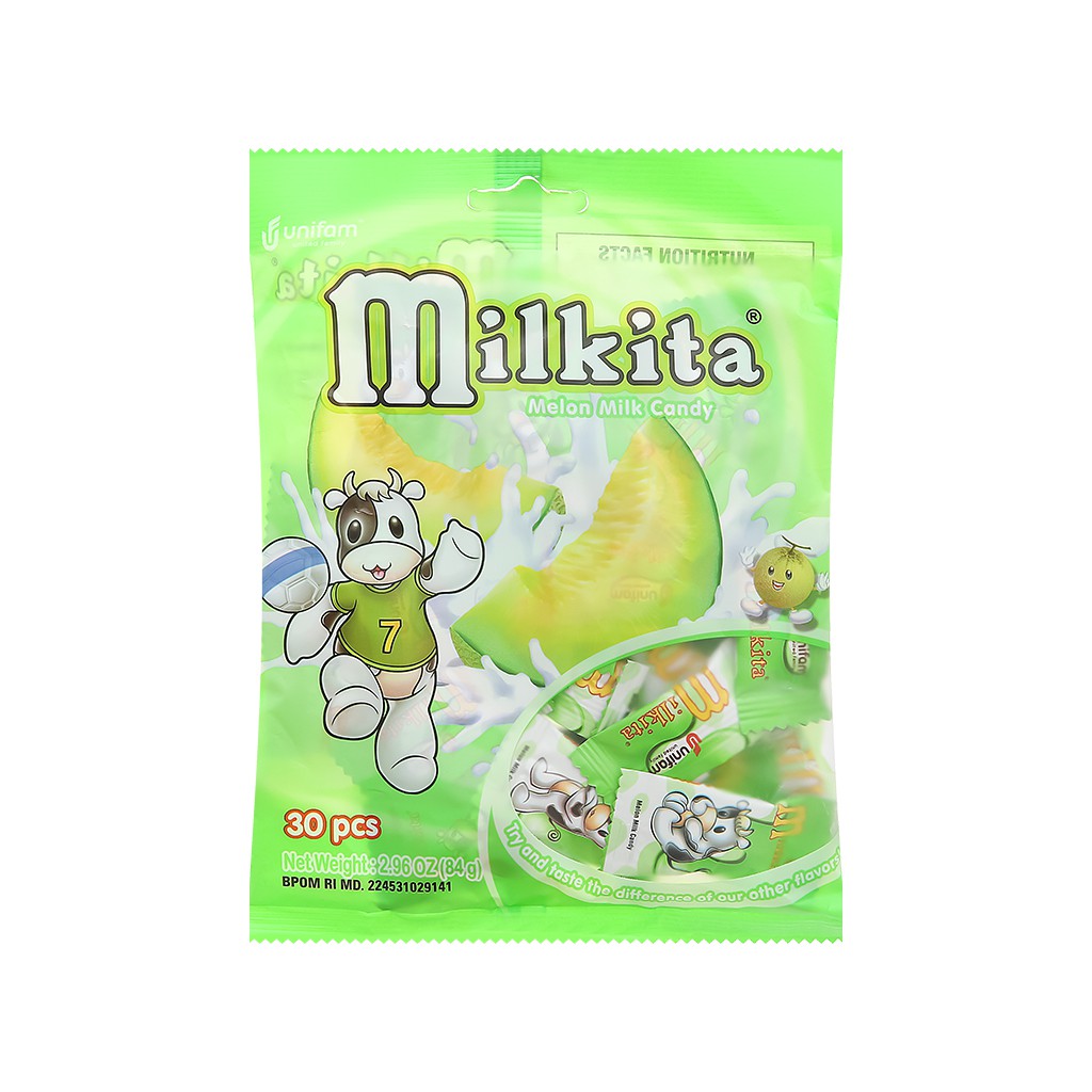 Kẹo sữa vị dưa lưới Milkita gói 84g