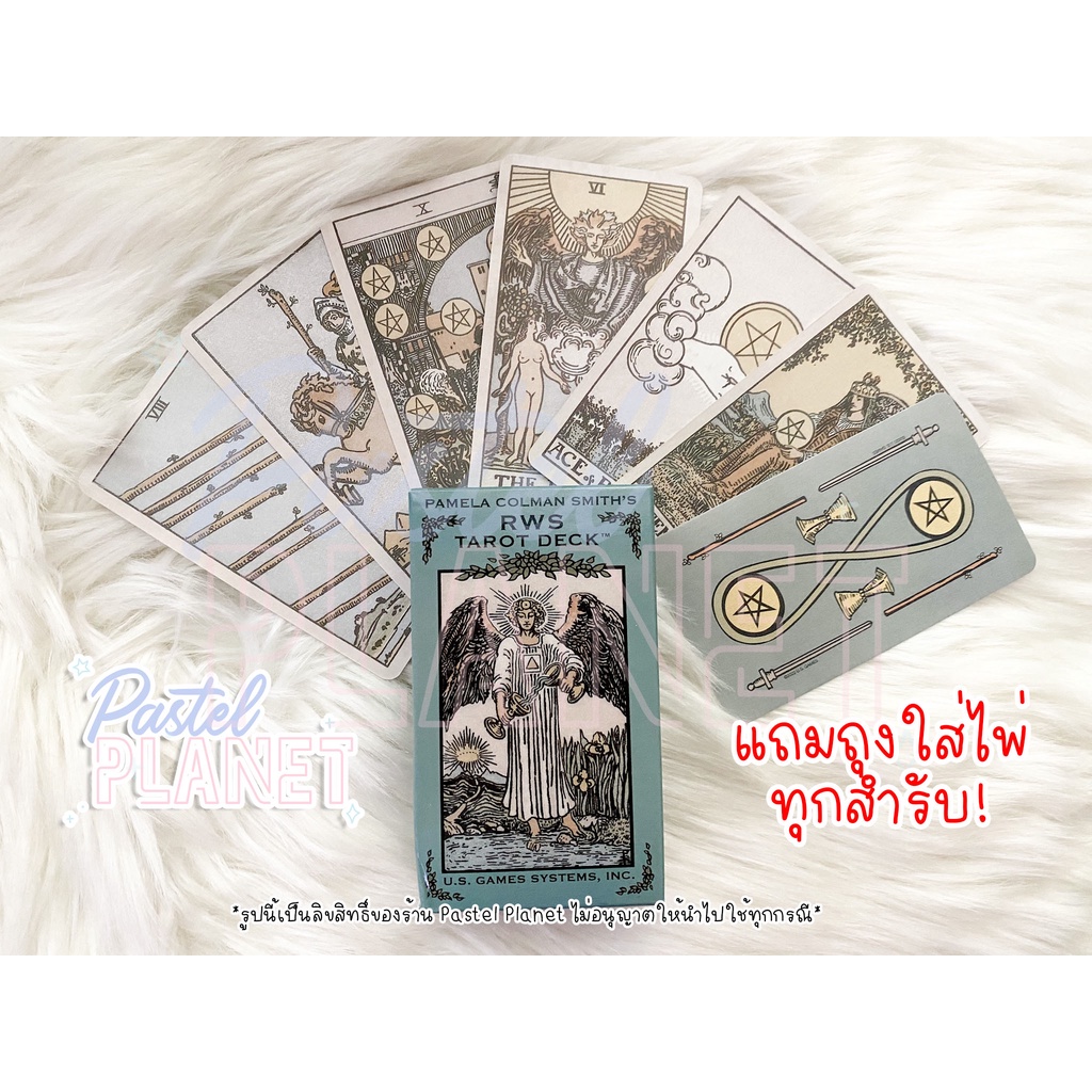 Plus Hướng dẫn sử dụng tiếng Thái / tiếng Anh của Pamela colman Smith 's RWS Tarot Gypsy Cards