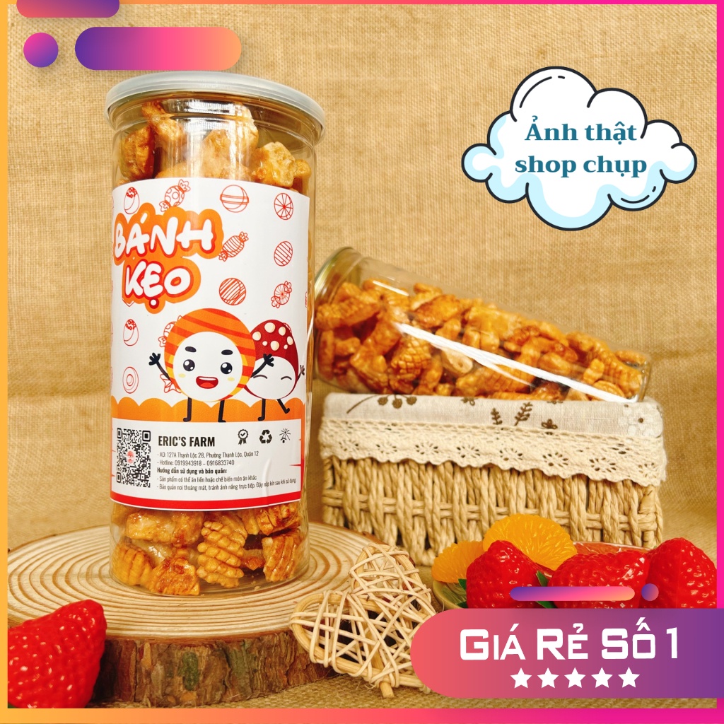 Snack mực Thái lan 200g, giòn rụm, siêu ngon, ăn vặt Eric's Farm
