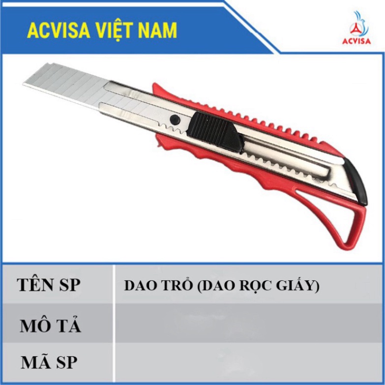 Dao Rọc Giấy Chuyên Dụng Loại 1 - Đồ Dọc Cắt Giấy Lưỡi Bền Bỉ