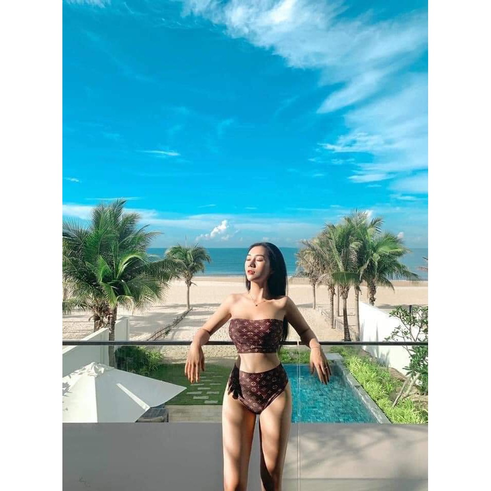Bikini quây chữ LV Di.or sang chảnh sexy Đồ bơi nữ thời trang trẻ trung cao cấp R03 | BigBuy360 - bigbuy360.vn