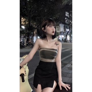 Set Áo Quây Phối Lưới Kèm Chân Váy Clara Dress Sang Chảnh