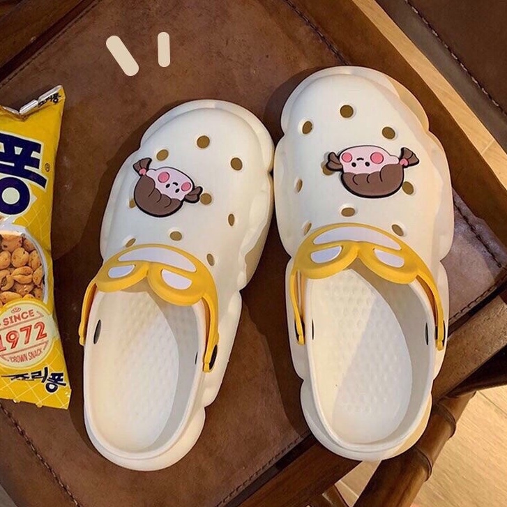 CHZK Dép Quai Ngang Đế Dày Thoáng Khí Chống Trượt HQ039