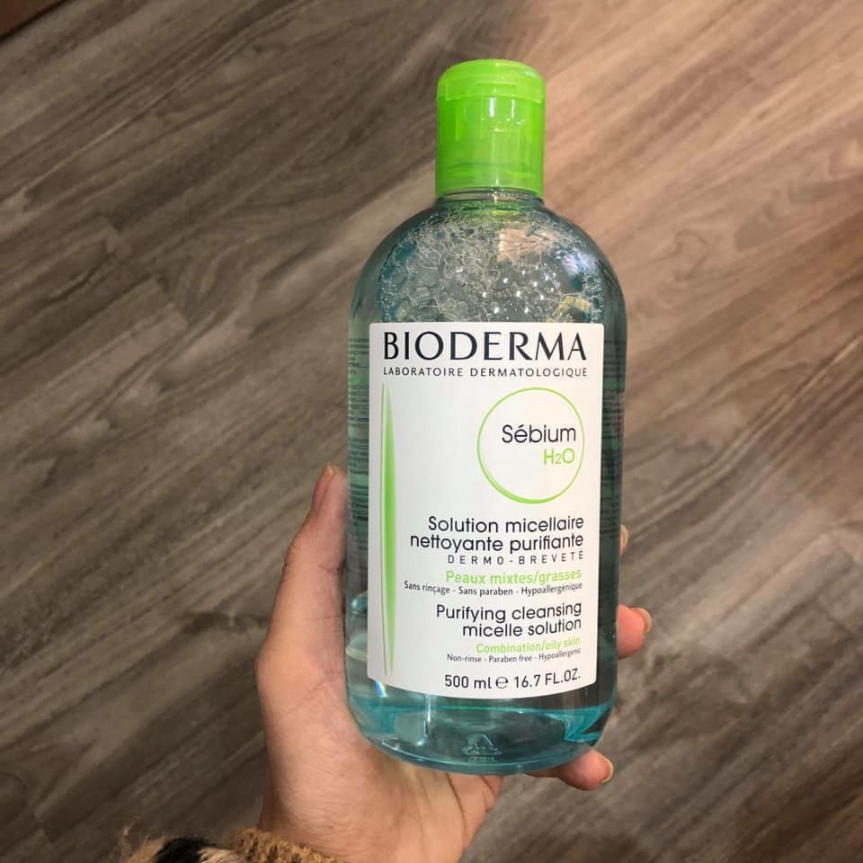 [Sale 1k giá hủy duyệt] [XẢ KHO_FREESHIP]  Nước Tẩy Trang Bioderma H2O 500ml Créaline Bản Nắp Bật Nội Địa Pháp Date Mới 