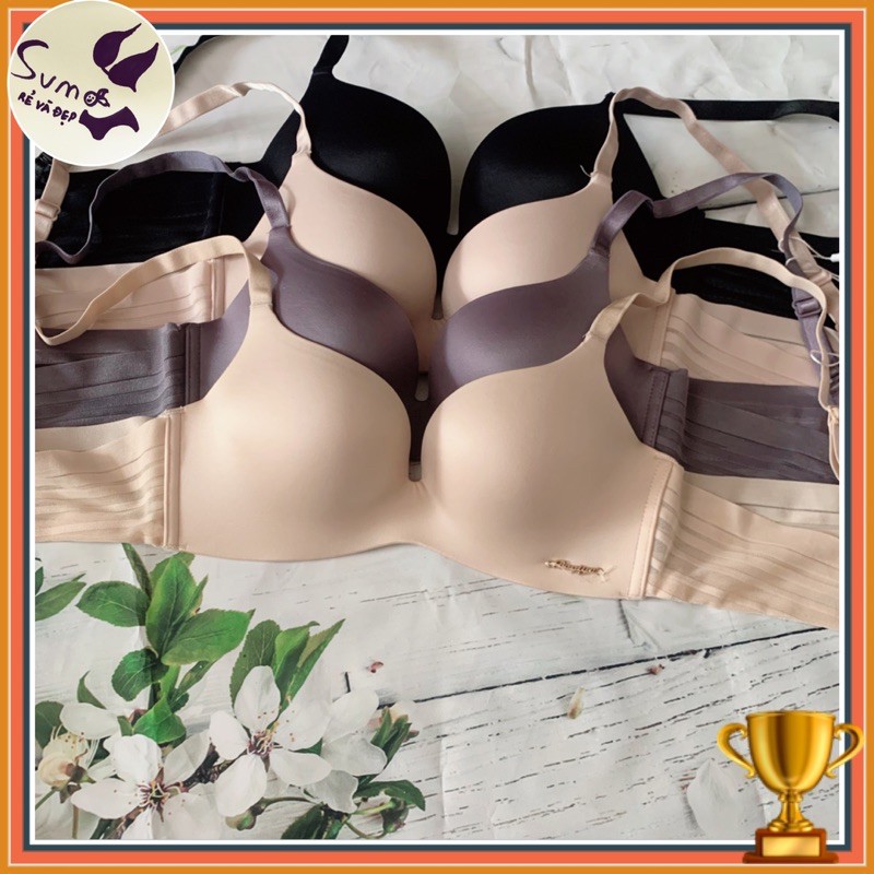 Áo lót không gọng baraqui cao cấp, mút kép đẩy ngực, tạo khe. By SUMO Underwear. Ảnh và video thật