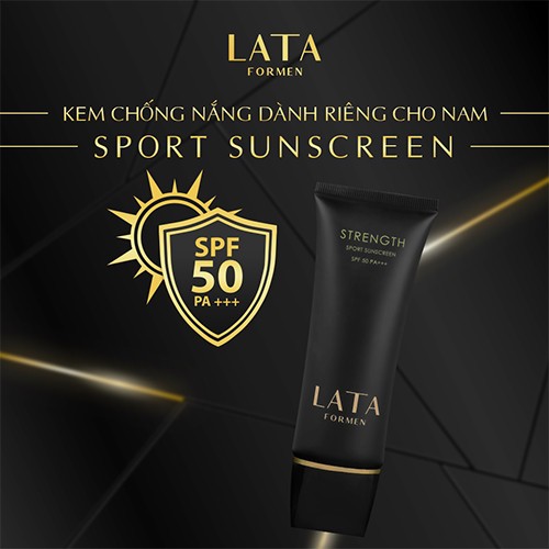 Kem chống nắng LATA ForMen Sport Sunscreen SPF 50 75ml
