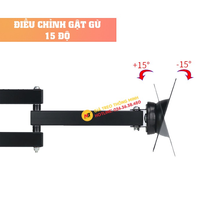 Giá Treo Màn Hình Máy Tính Gắn Tường S32 14 - 17 - 23 - 29 - 32 Inch - Xoay 360 Độ Tiện Lợi Khi Sử Dụng