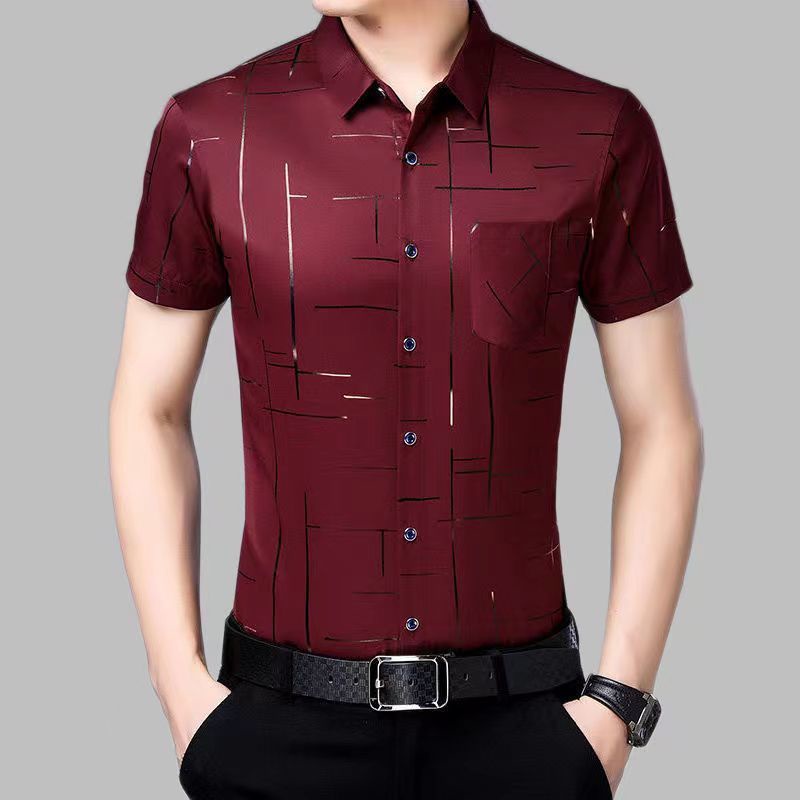 Áo Sơ Mi NgắN Tay In Hoa ThờI Trang Cho Nam