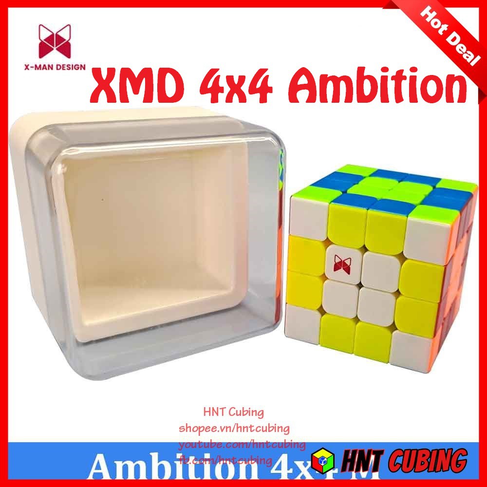 Rubik 4x4 QiYi XMD Ambition Rubik 4 Tâng Cao Cấp | HNT Cubing
