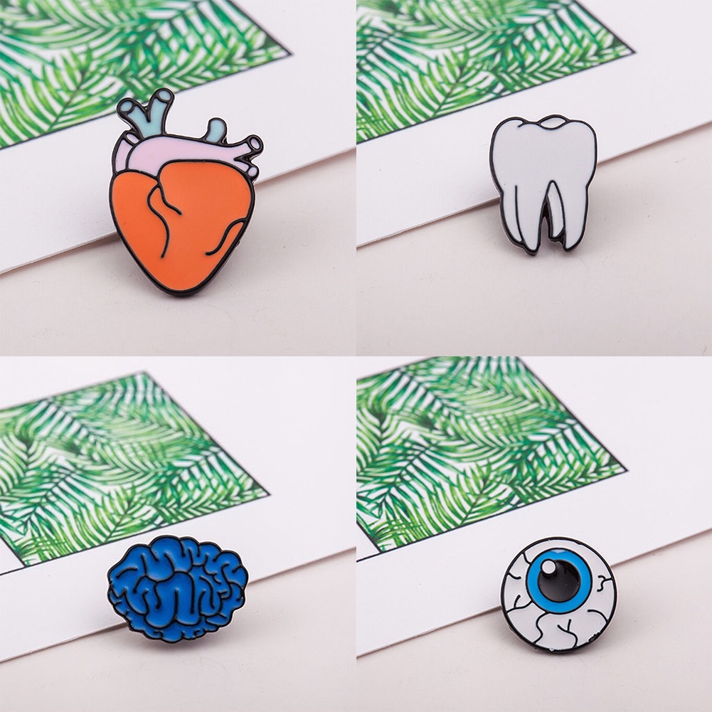 Ghim cài áo hình hàm răng sáng tạo ngộ nghĩnh