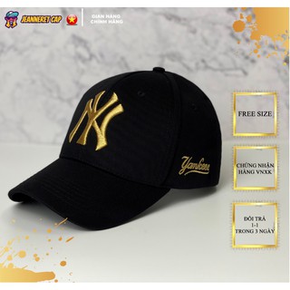 Nón kết - mũ lưỡi trai ny đen - freesize - full hộp - hàng vnxk