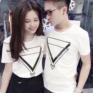 Hot áo thun cặp  tam giác tình yêu Minh Hằng Store