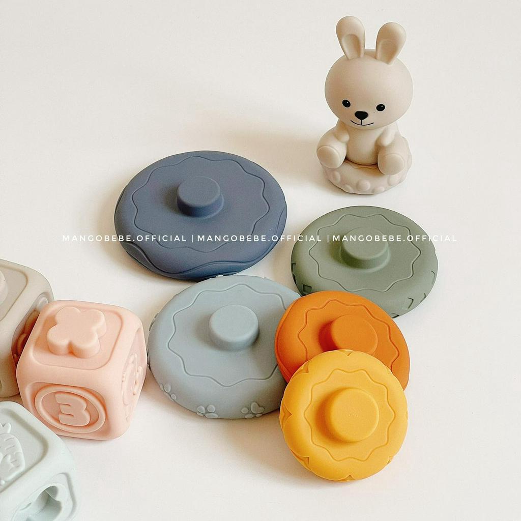 Khối Xếp Hình Stacked Circle Konigkids Cho Bé