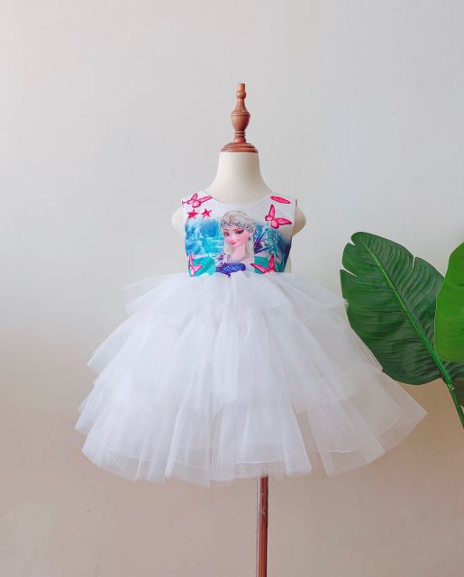 Váy công chúa Elsa hàng Việt Nam thiết kế cho bé từ 11-25 kí
