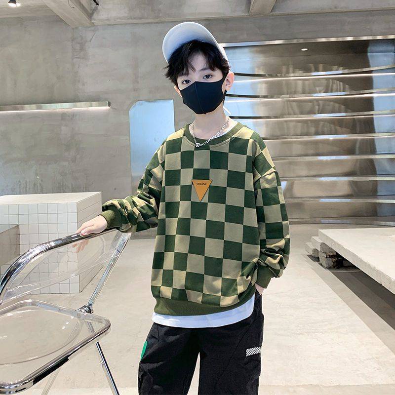 Áo Thun Tay Dài Giả Hai Lớp Thời Trang Dành Cho Bé Trai