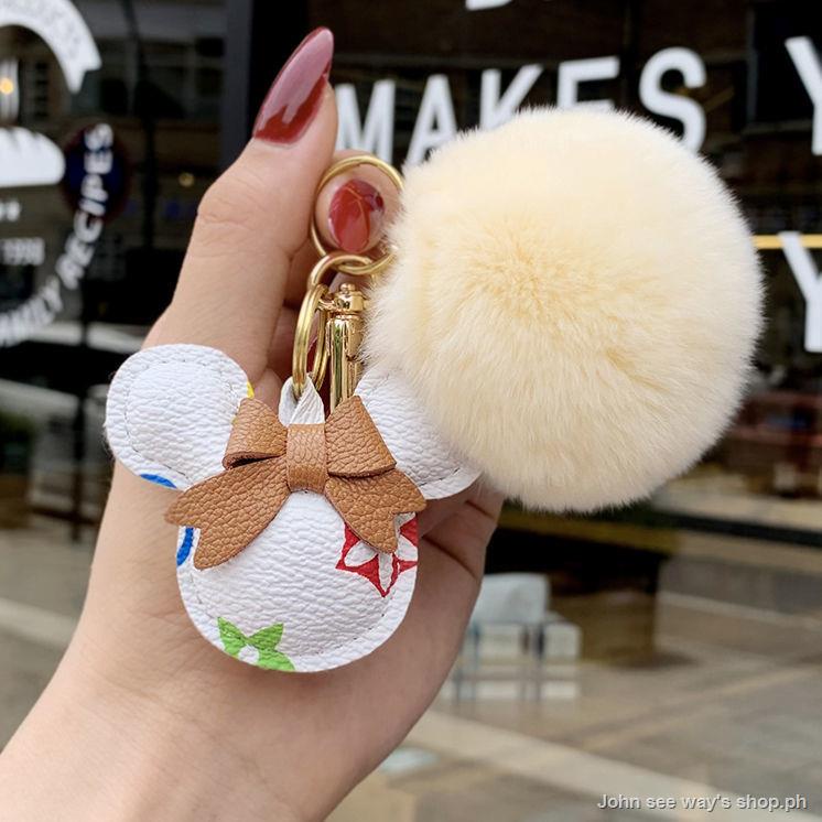 Móc Chìa Khóa Nhỏ Nhắn Bằng Da Thiết Kế Đơn Giản Dễ Thương