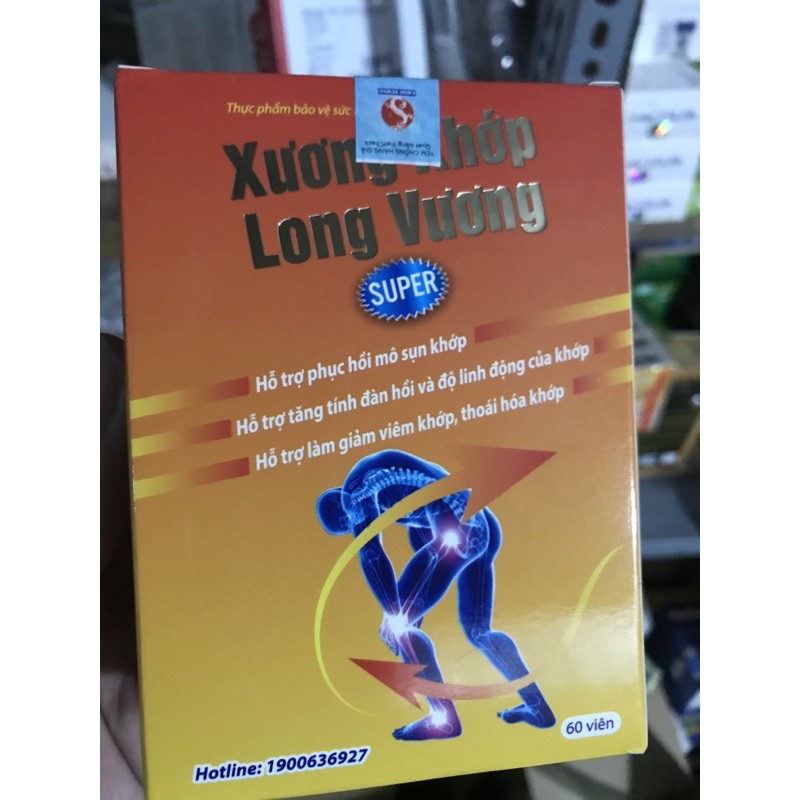 Xương Khớp Long Vương-Giúp giảm đau nhức,thoái hóa khớp,viêm khớp dạng thấp,giúp tái tạo, phục hồi sụn khớp