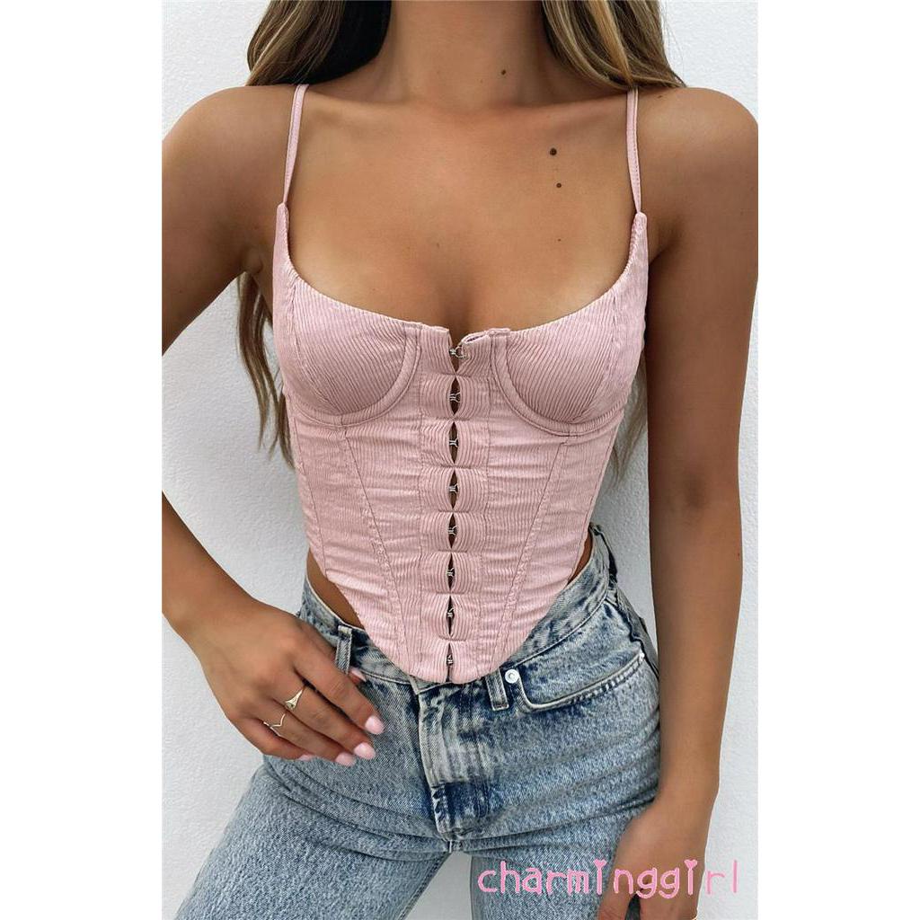 Áo Ba Lỗ Màu Trơn Thời Trang Quyến Rũ Cho Nữ