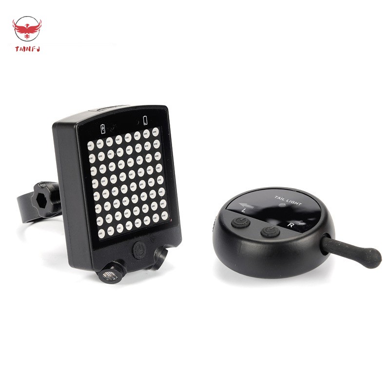 Đèn Led Tín Hiệu Phía Sau Xe Đạp Tmnfj 64 Led Kèm Remote Điều Khiển
