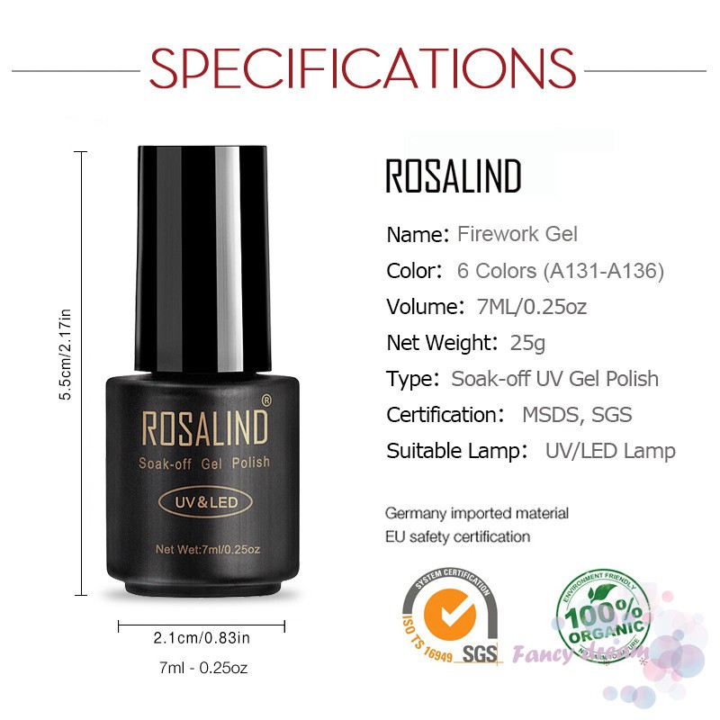 Sơn bóng trang trí móng 7ml phối nhũ đẹp mắt